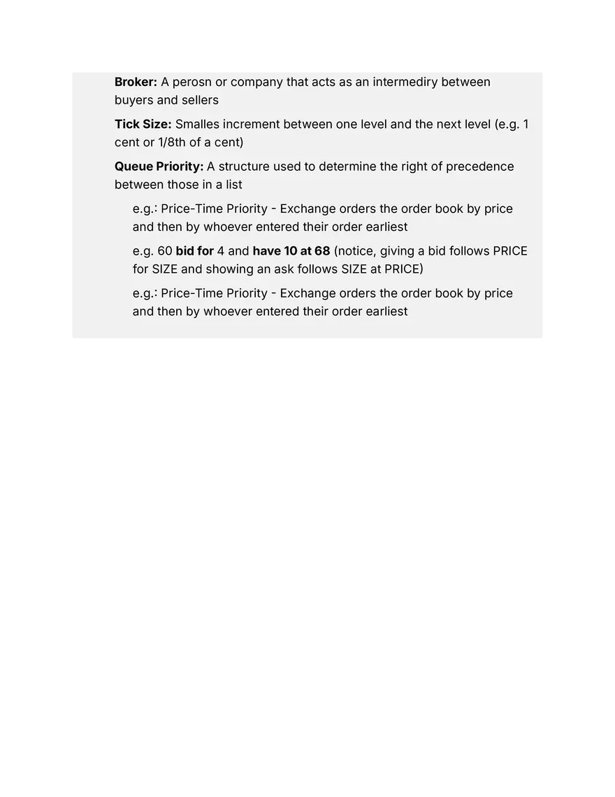 General Market Making Definitions - Page 2