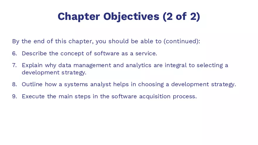 Chapter Objectives Systems Development and IT Trends - Page 2
