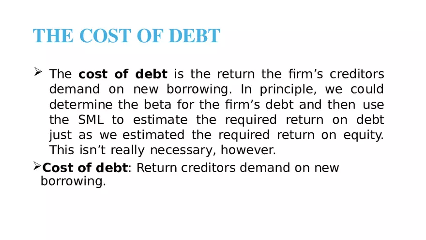 Chapter 14 Cost of Capital Lecture 3 - Page 10