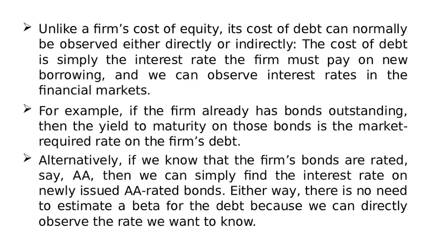 Chapter 14 Cost of Capital Lecture 3 - Page 11