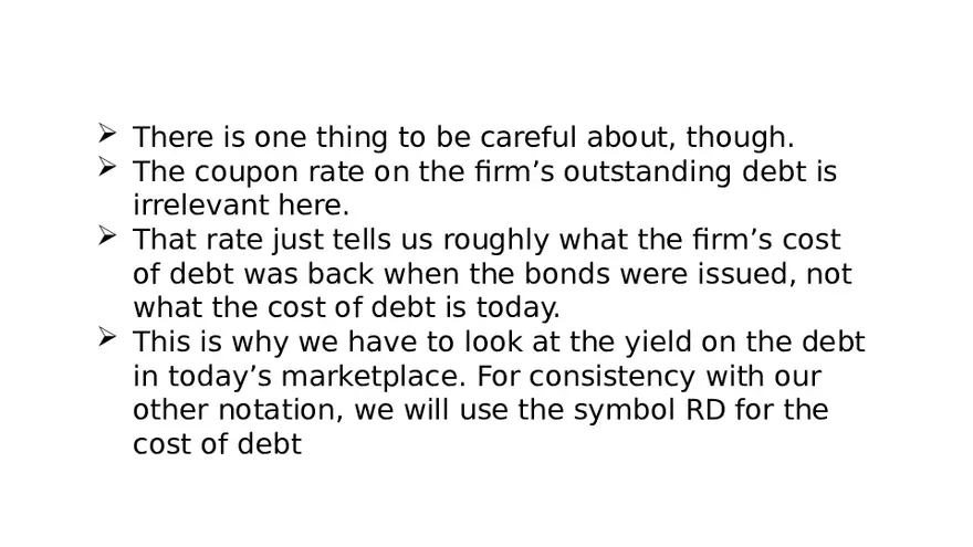 Chapter 14 Cost of Capital Lecture 3 - Page 3