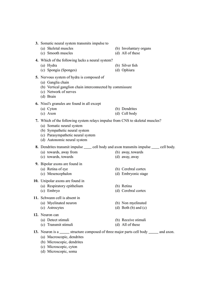 Neural Control and Co-ordination - Page 2