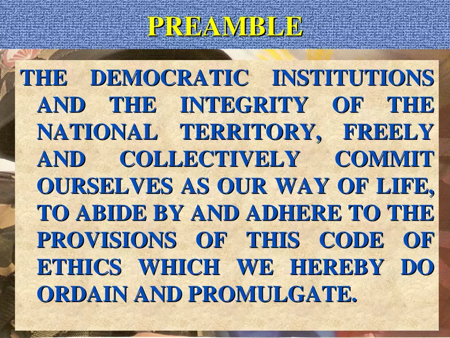 AFP Code of Ethics Lecture 1 - Page 7