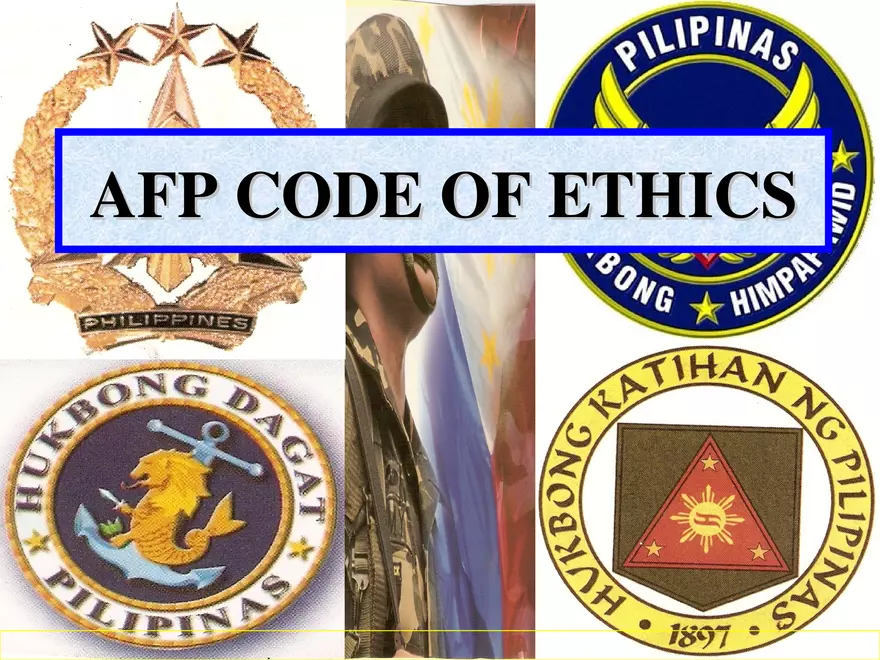 AFP Code of Ethics Lecture 1 - Page 1