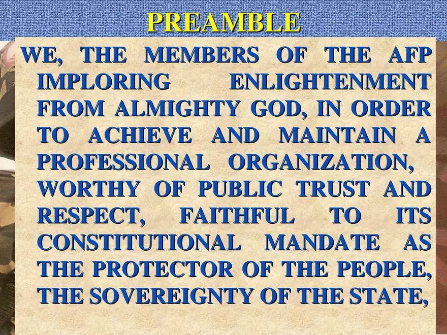 AFP Code of Ethics Lecture 1 - Page 6