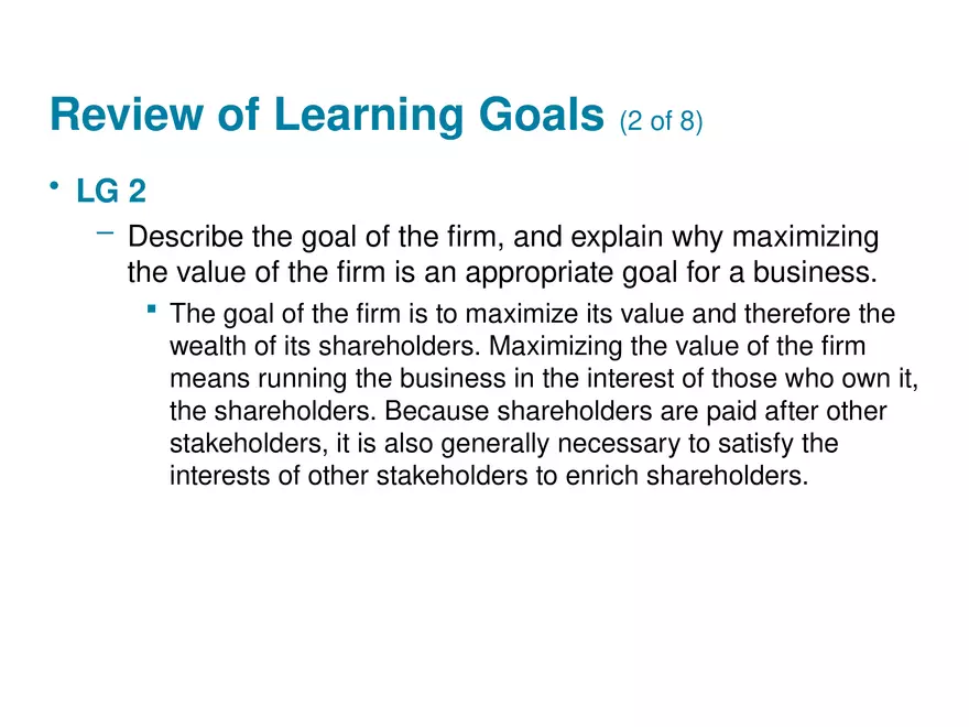 The Role of Managerial Lecture Note 7 - Page 10
