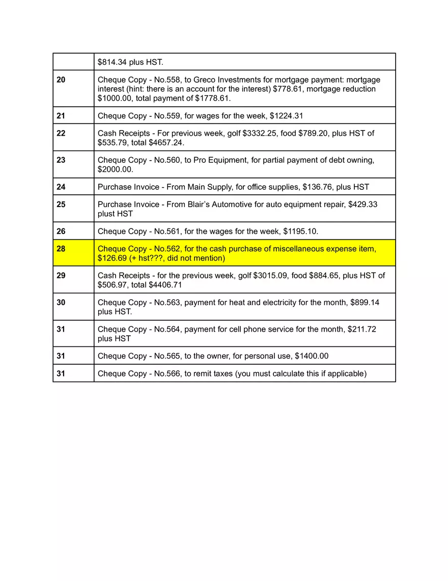 Accounting Assignment - Transaction - Page 2