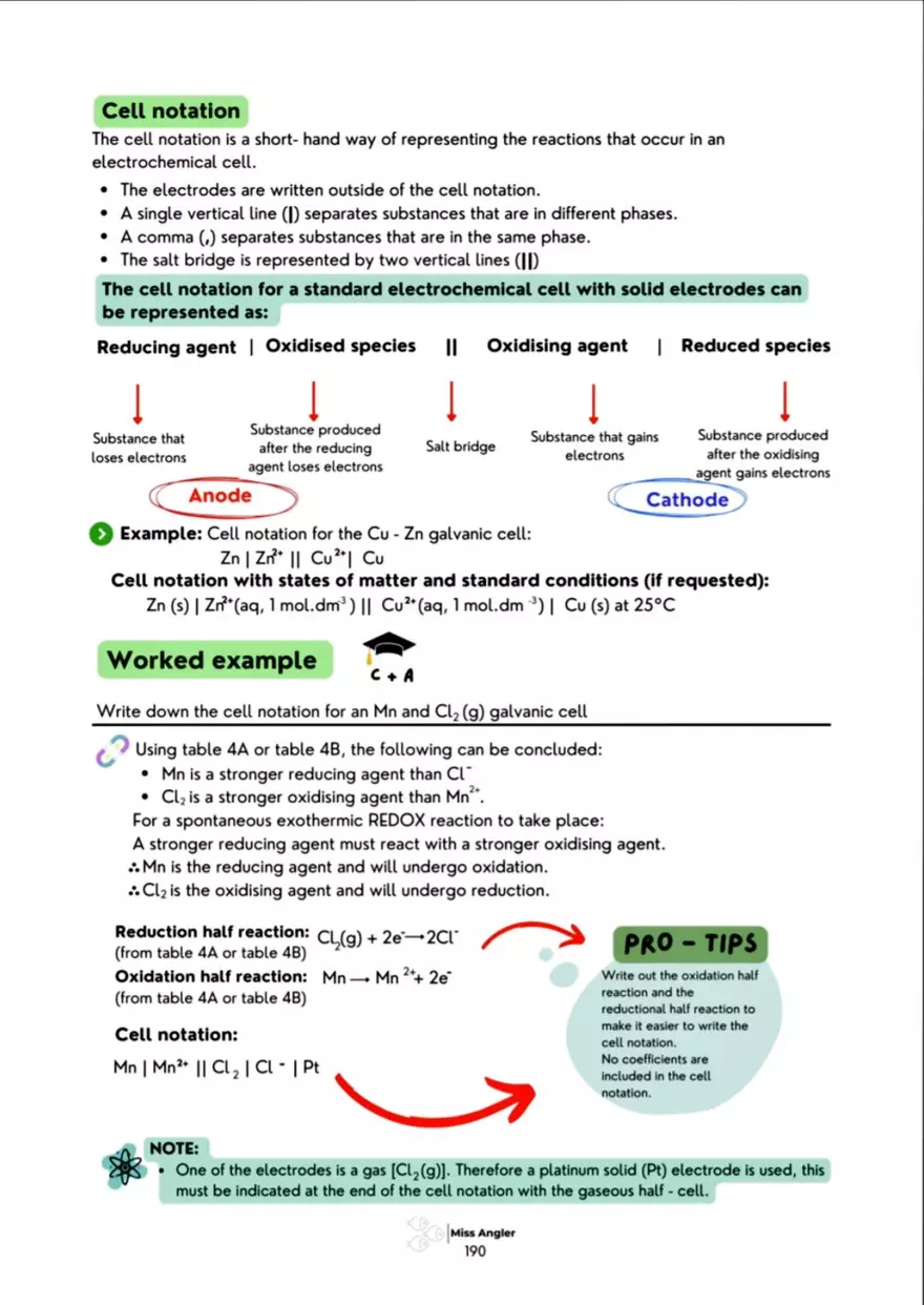 Electrochemical Cells: Galvanic Cell - Page 12