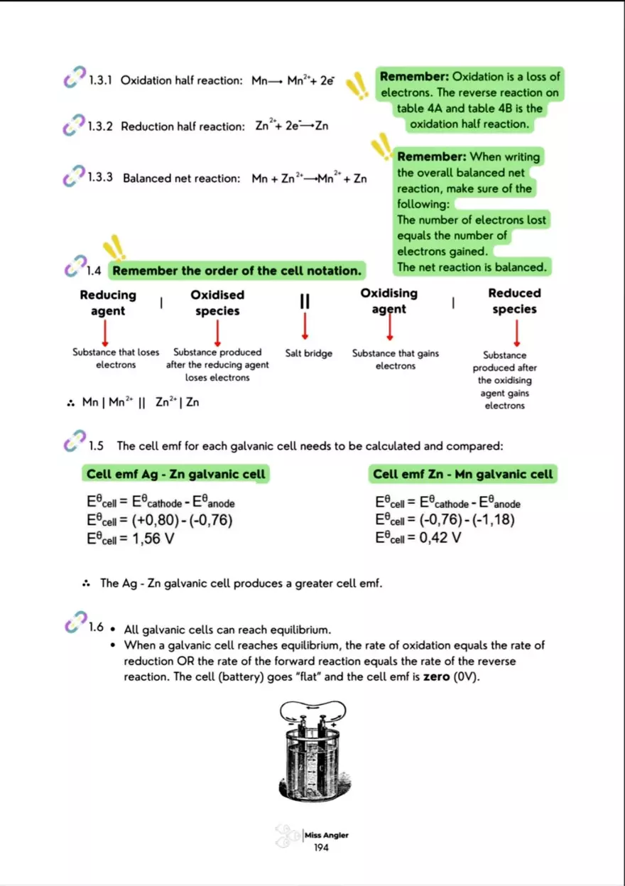 Electrochemical Cells: Galvanic Cell - Page 16