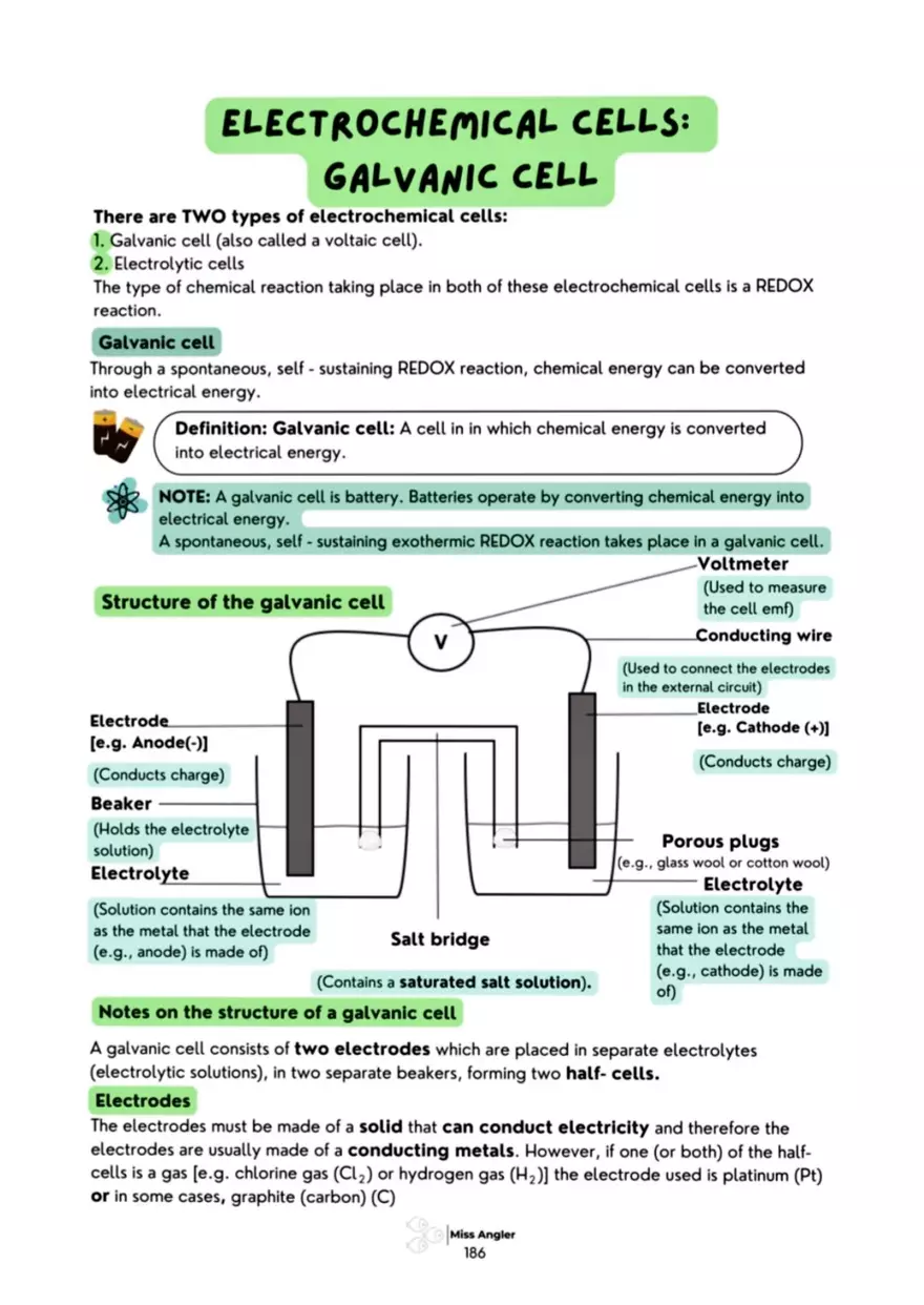 Electrochemical Cells: Galvanic Cell - Page 2