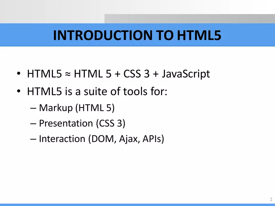 HTML and HTML5 - Page 3