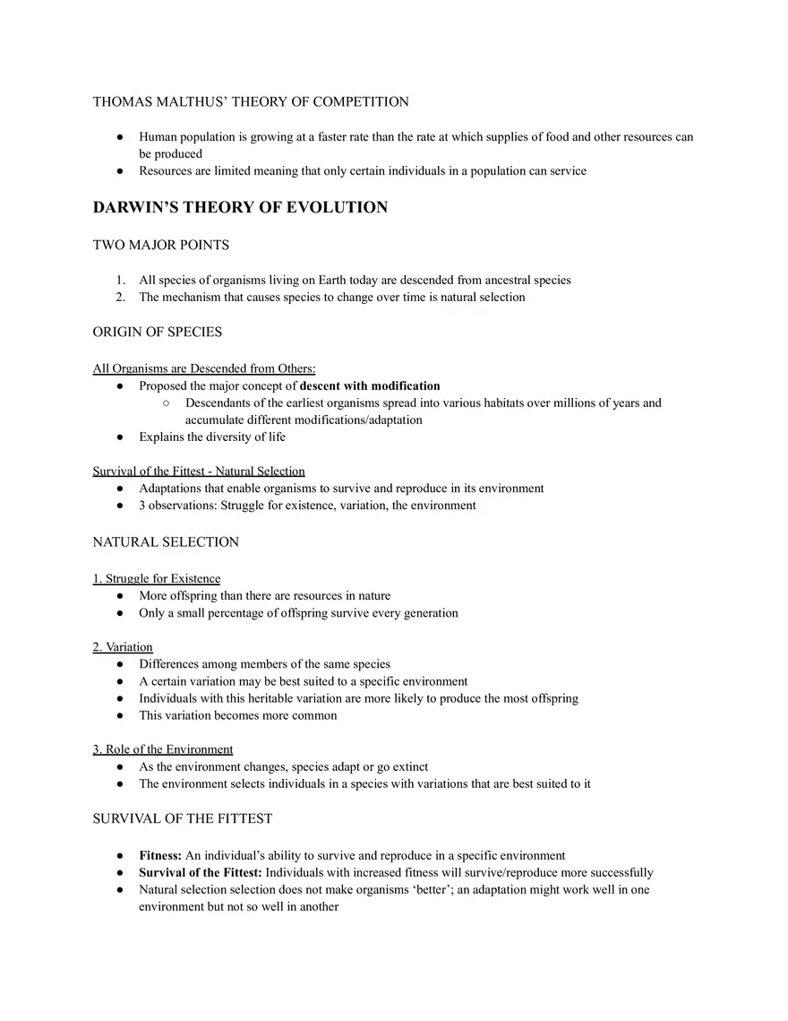 Introduction to Evolution (Pre-evolution) - Page 2