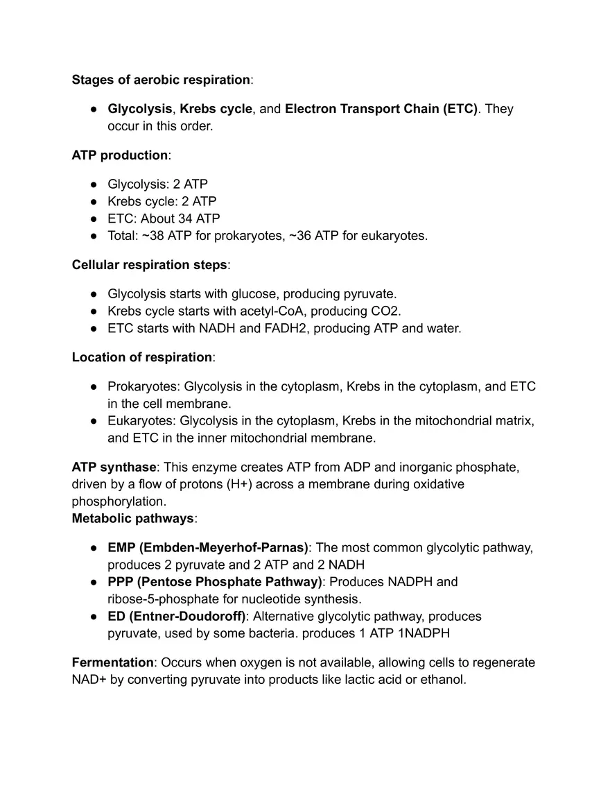 Microbial Metabolism Lecture 5 - Page 2