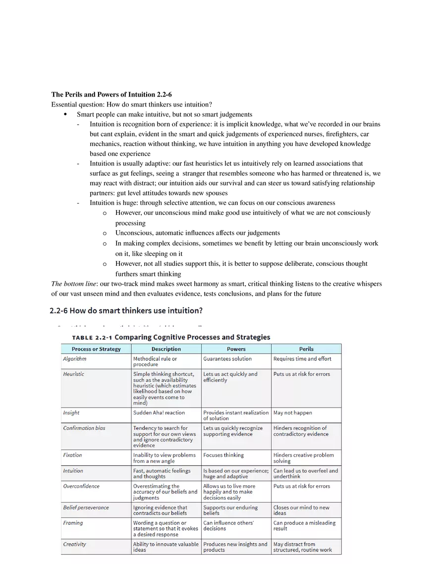 Psychology Unit 2 - Cognition (Part 2) - Page 2