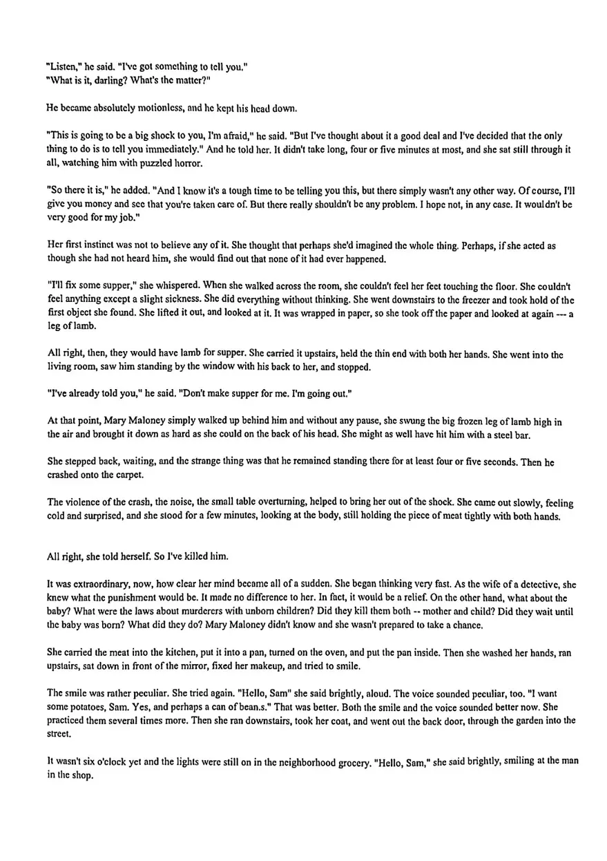 Lamb to the Slaughter - Opening Passage - Page 2