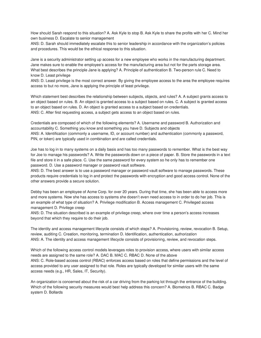 Cybersecurity Principles and Networking Fundamentals (Answer Key) Part 3 - Page 8