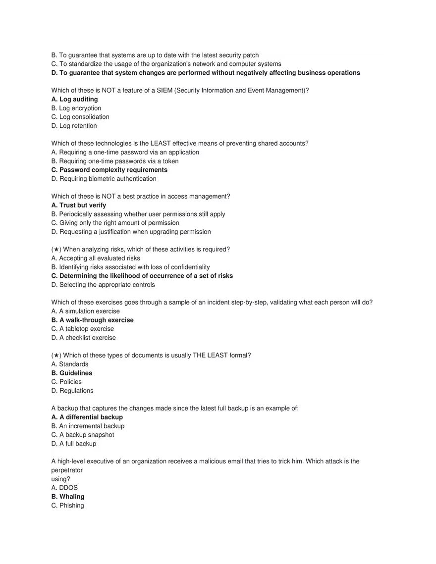 Cybersecurity Principles and Networking Fundamentals (Answer Key) Part 3 - Page 4