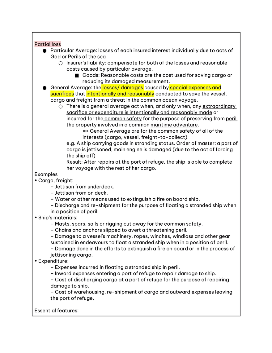 Marine Insurance Study Guide Part 1 - Page 5