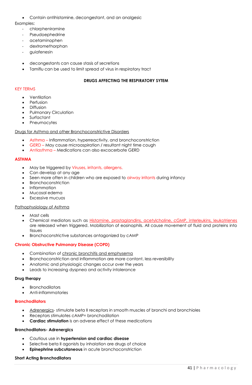 Introduction to Pharmacology - Study Note - Page 36