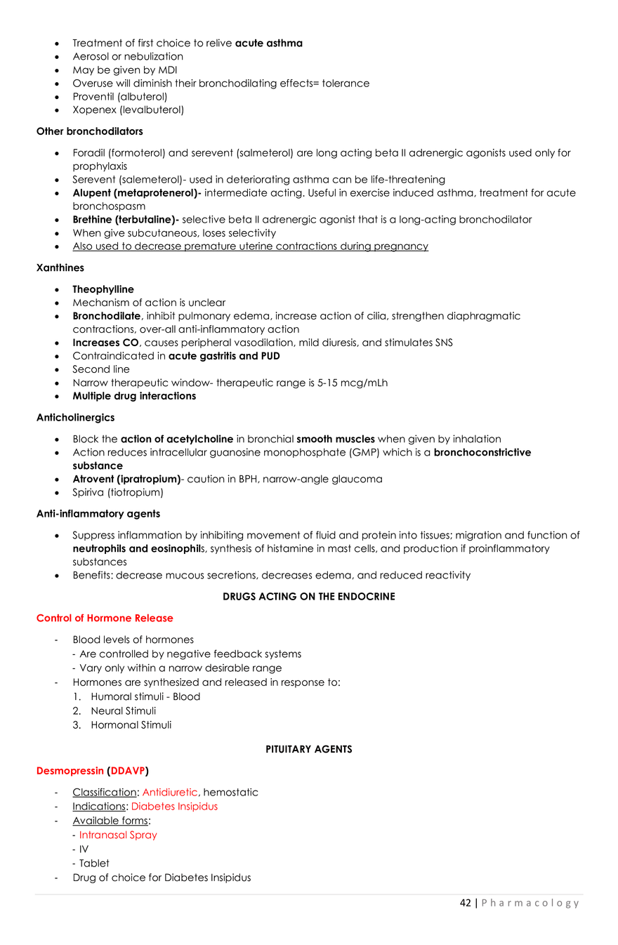 Introduction to Pharmacology - Study Note - Page 37