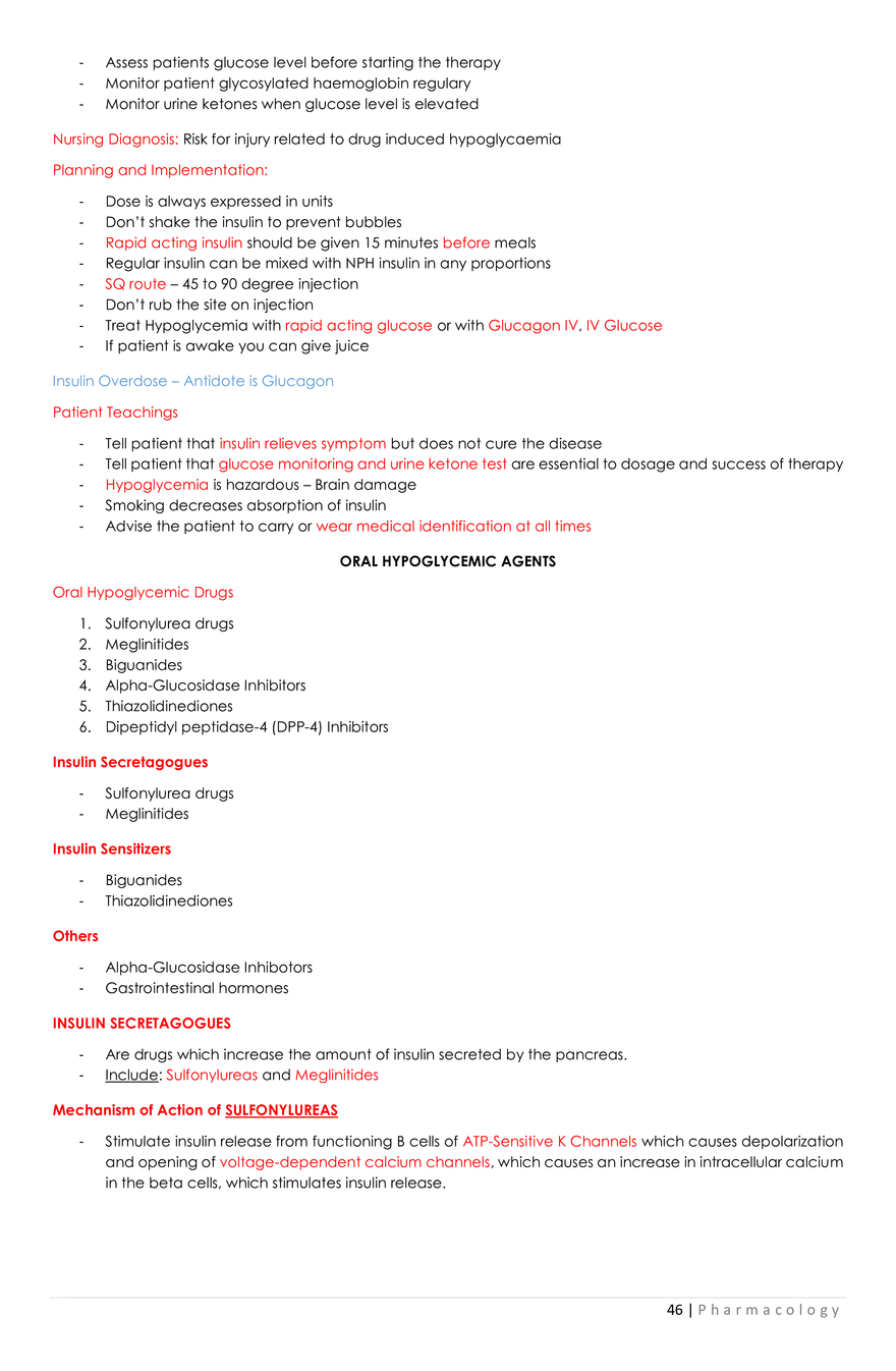 Introduction to Pharmacology - Study Note - Page 41