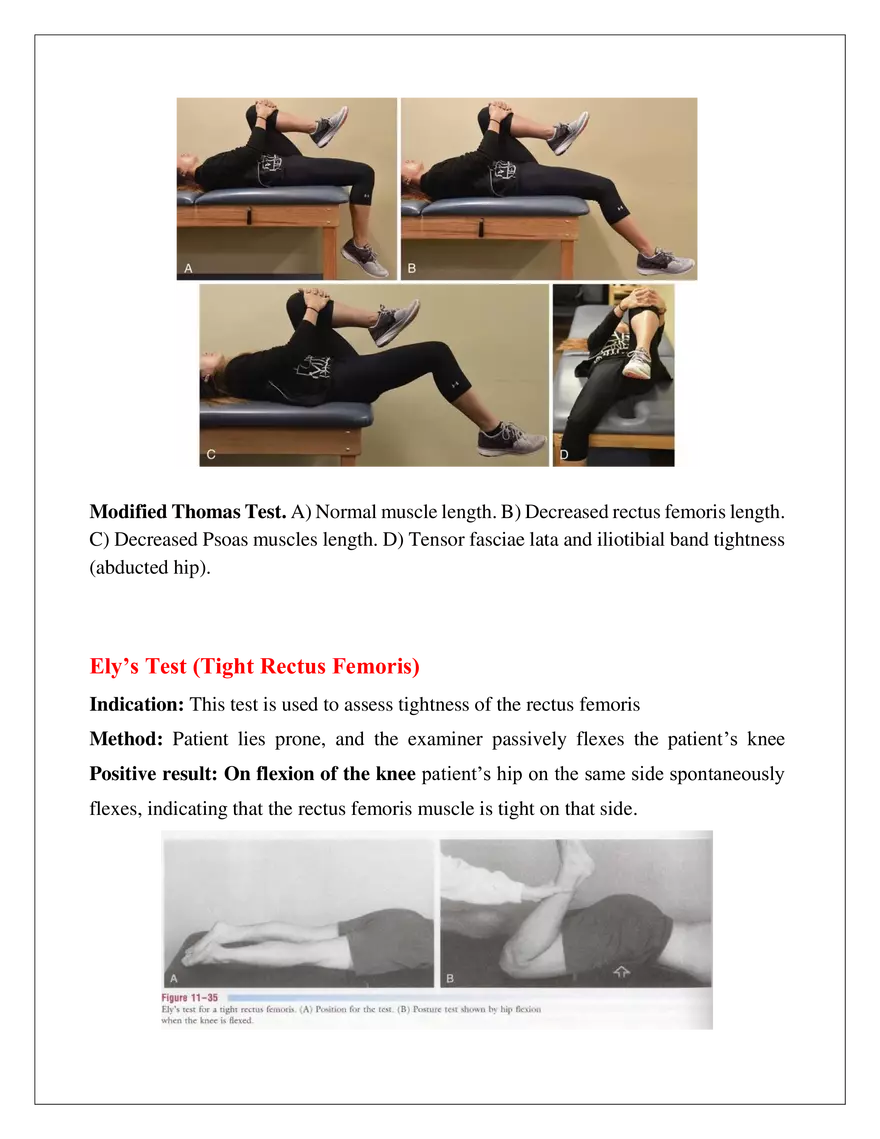 Tests for Muscle Tightness - Page 2