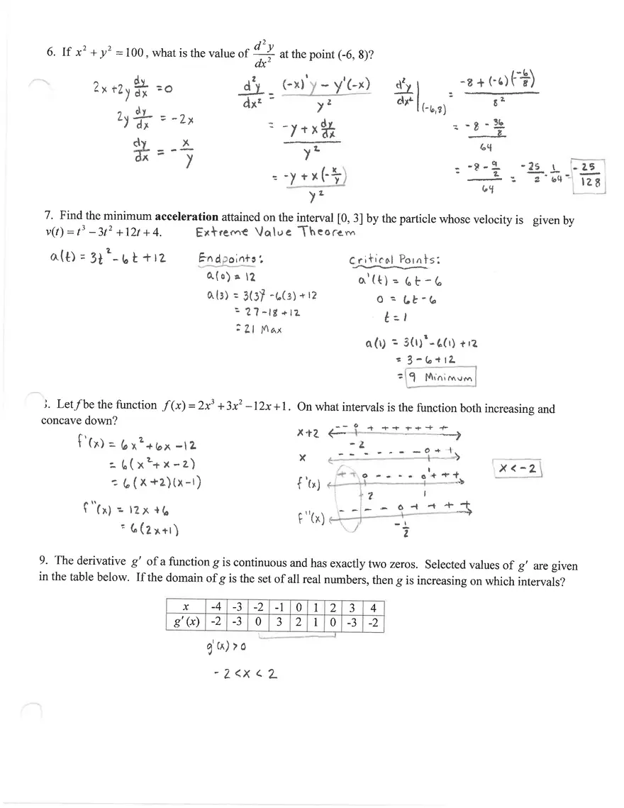 Calculus Find Acceleration - Page 2