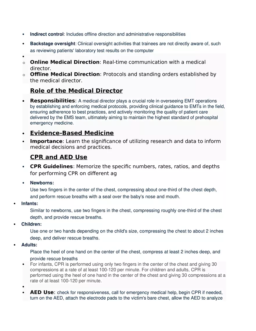 Medical Terminology and Responsibilities of an EMT - Page 2