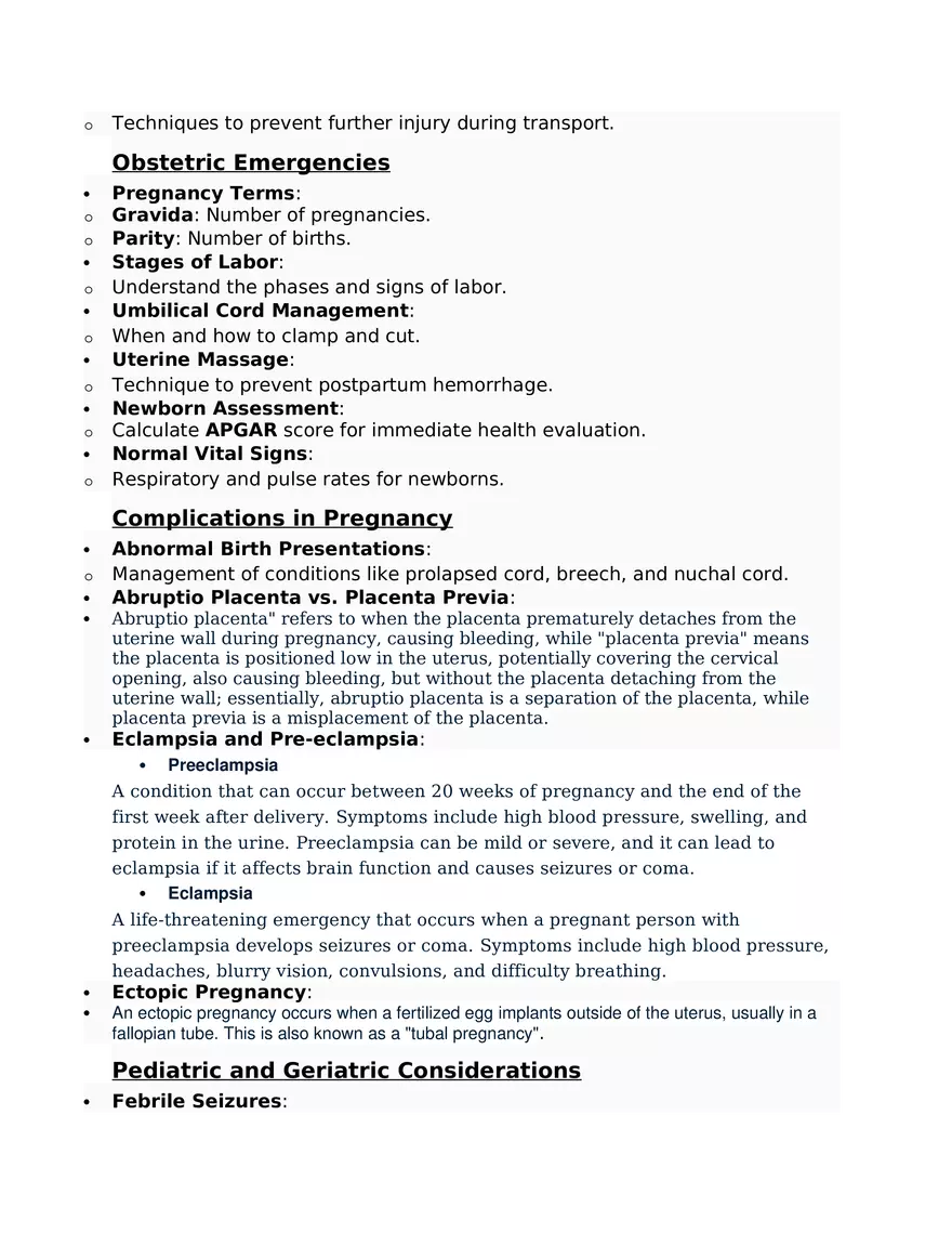 Medical Terminology and Responsibilities of an EMT - Page 5