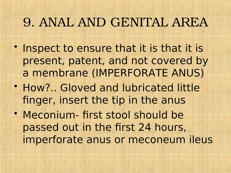 Profile of the Newborn Lecture Part 5 - Page 1