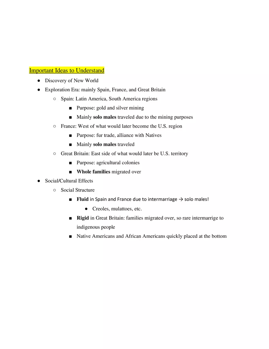 Exploration and Colonization of the New World - Page 1