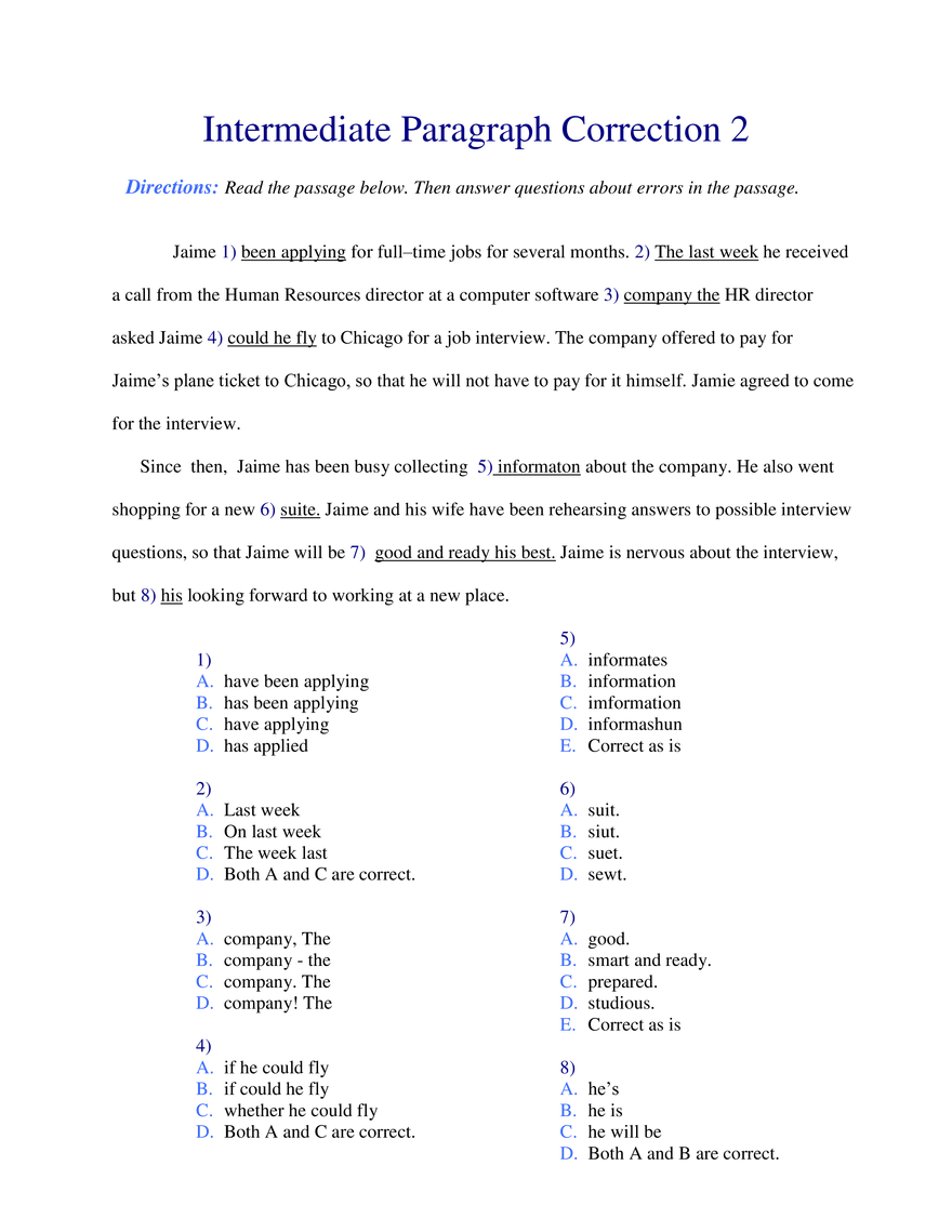 Intermediate Paragraph Correction 2 - Page 1