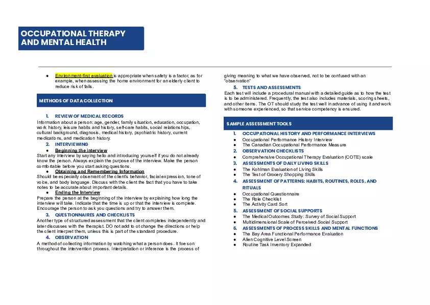 Occupational Therapy and Mental Health - Page 3