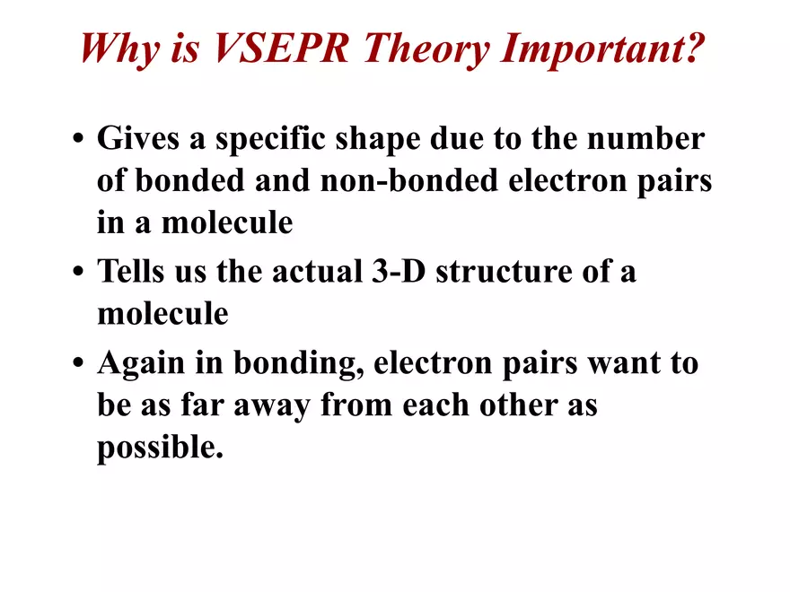 Molecular Geometry and VSEPR Theory - Page 4
