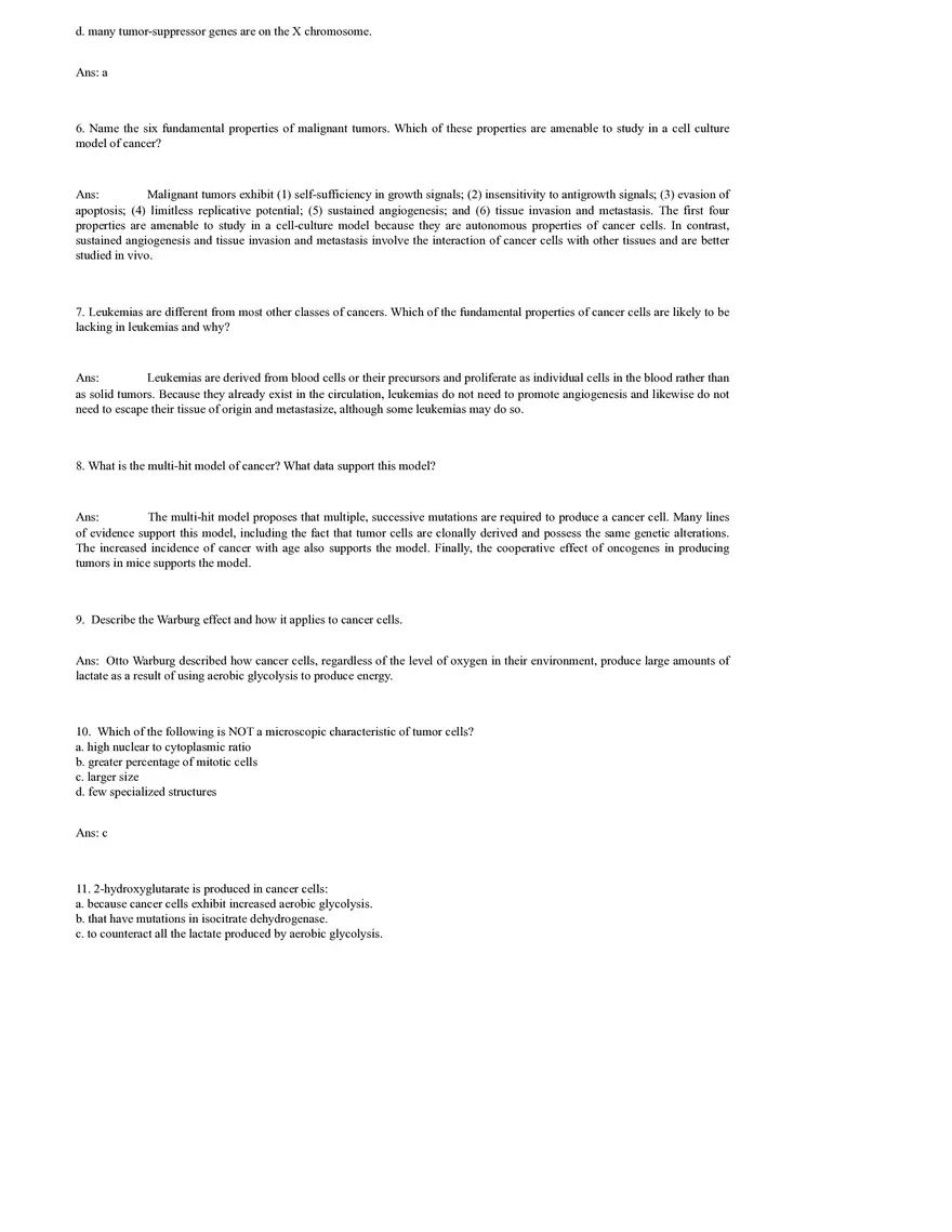 Section 24 Cancer Answer Key - Page 2