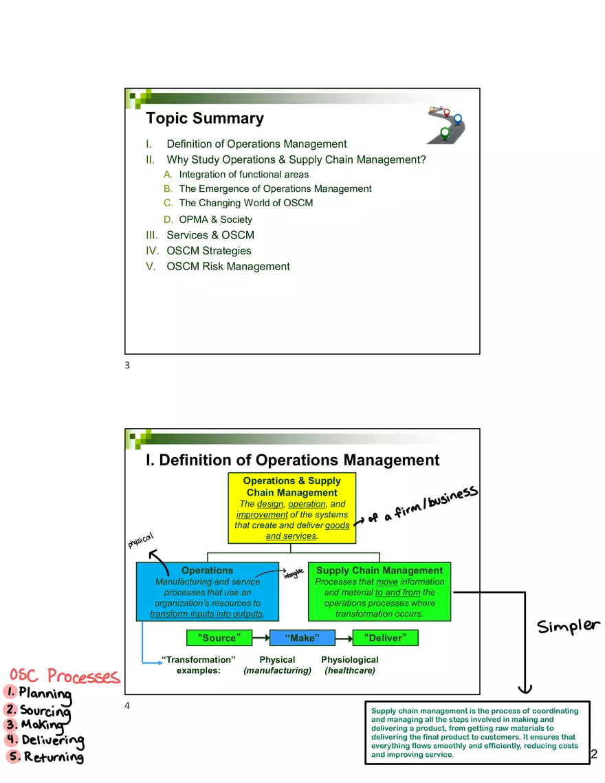 Introduction to Operations and Supply Lecture Note - Page 2