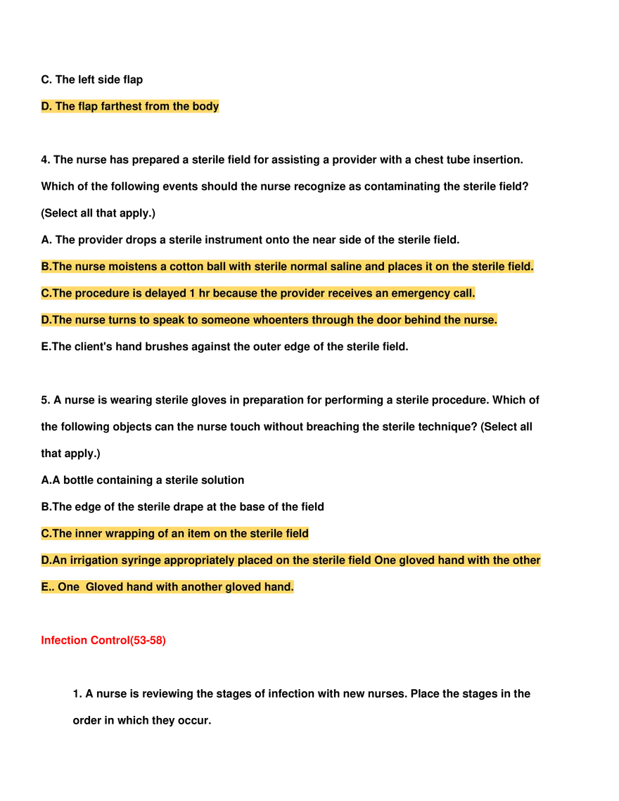 ATI Book Questions - Fundamental Nursing - Page 2