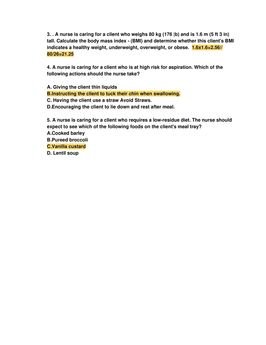 ATI Book Questions - Fundamental Nursing - Page 4