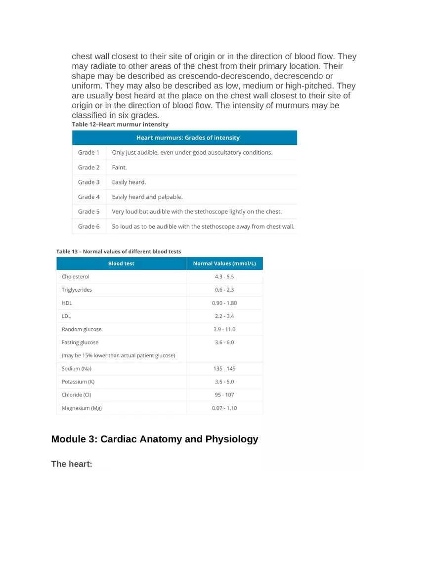 Intro to Cardiology Module 1 Guide Part 3 - Page 9
