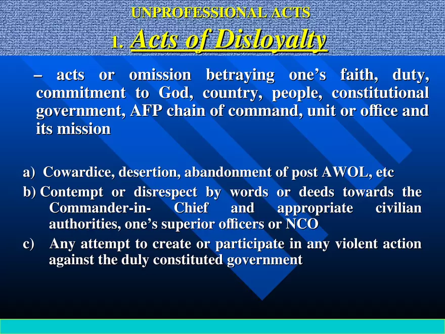 AFP Code of Ethics Lecture 3 - Page 11