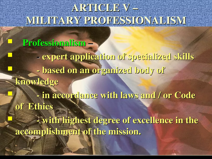 AFP Code of Ethics Lecture 3 - Page 6