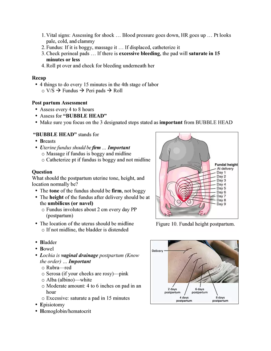 Nursing Exam Review Lecture 11 Fetal Monitoring Patterns - Page 4