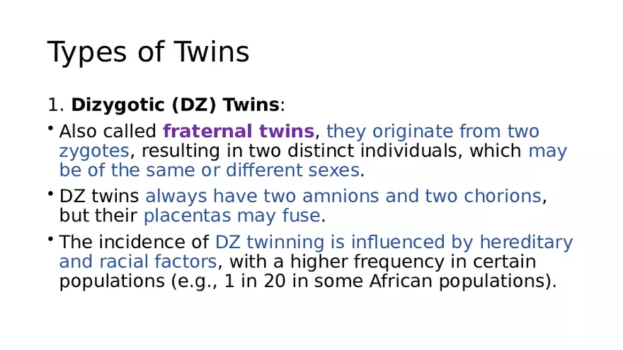 Placenta, Extraembryonic Membranes, and Multiple Pregnancies Part 6 - Page 14