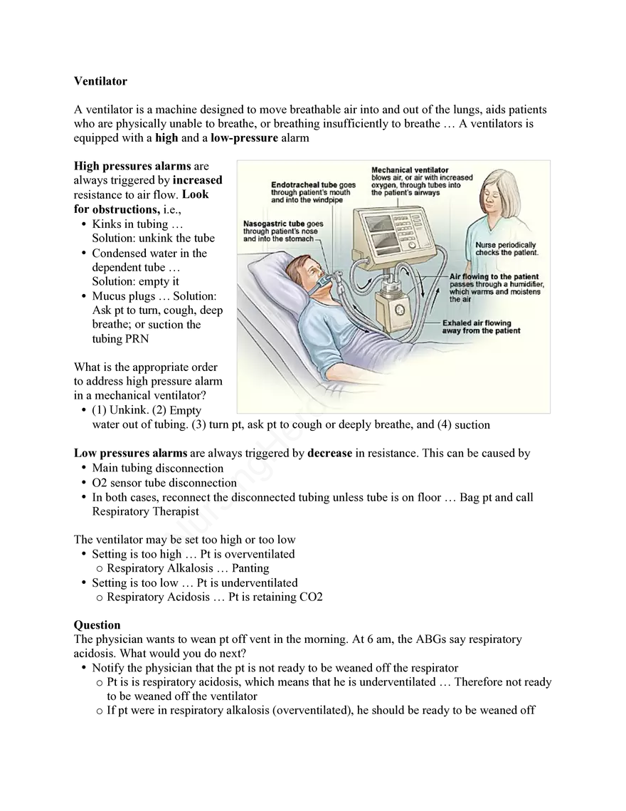 Nursing Exam Review Lecture 1 Acid Base Balance - Page 3