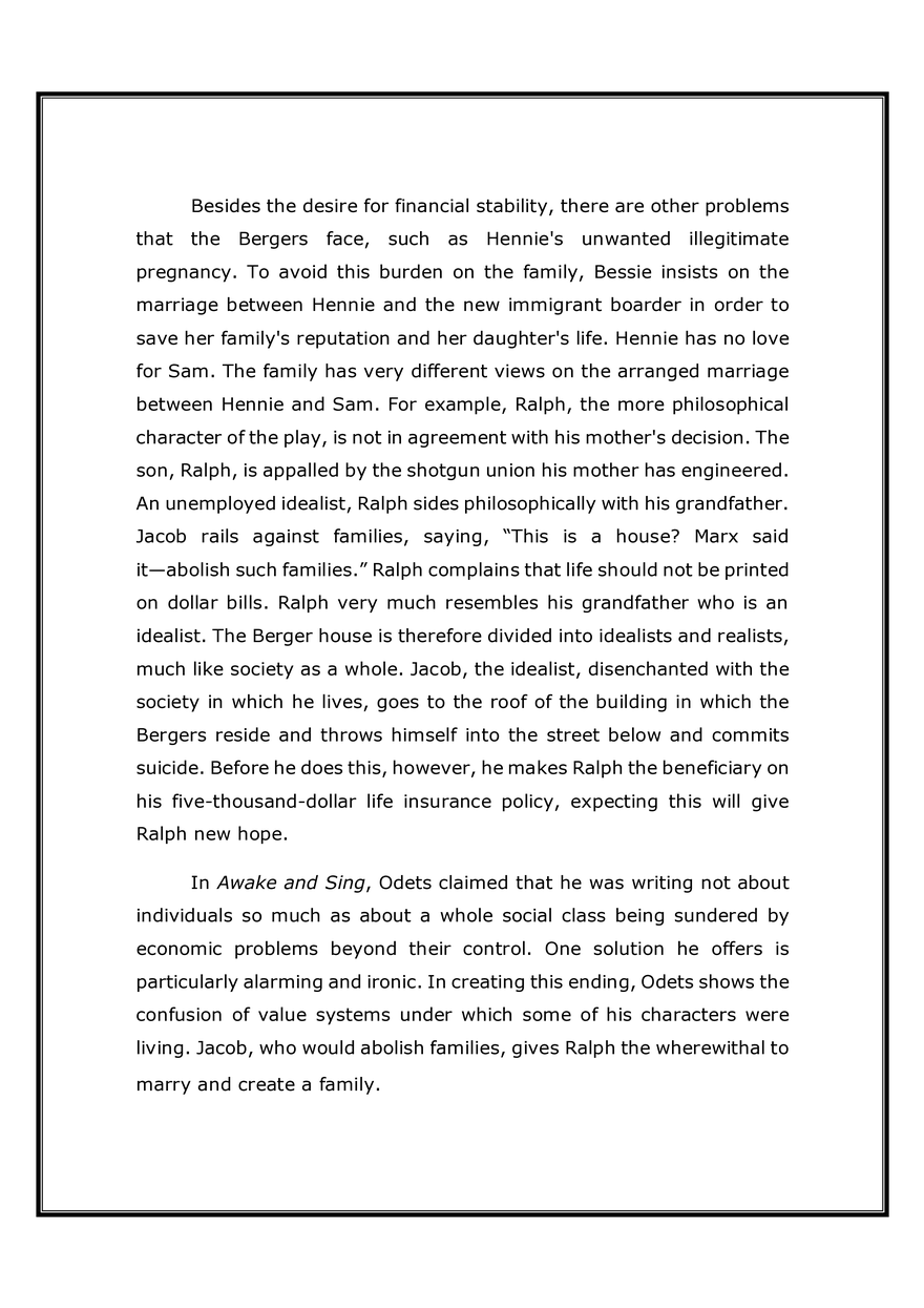 Clifford Odets’s Awake and Sing - Page 2