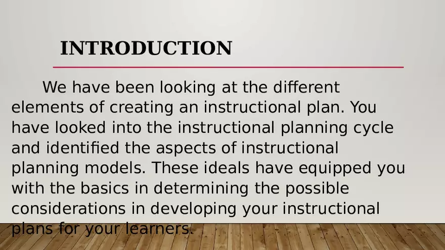 Thematic Approach to Instructional Planning - Page 8