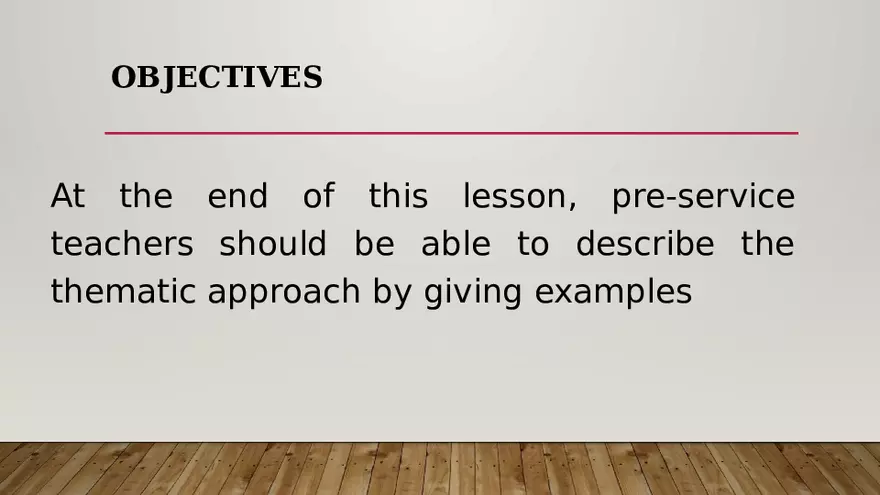 Thematic Approach to Instructional Planning - Page 2