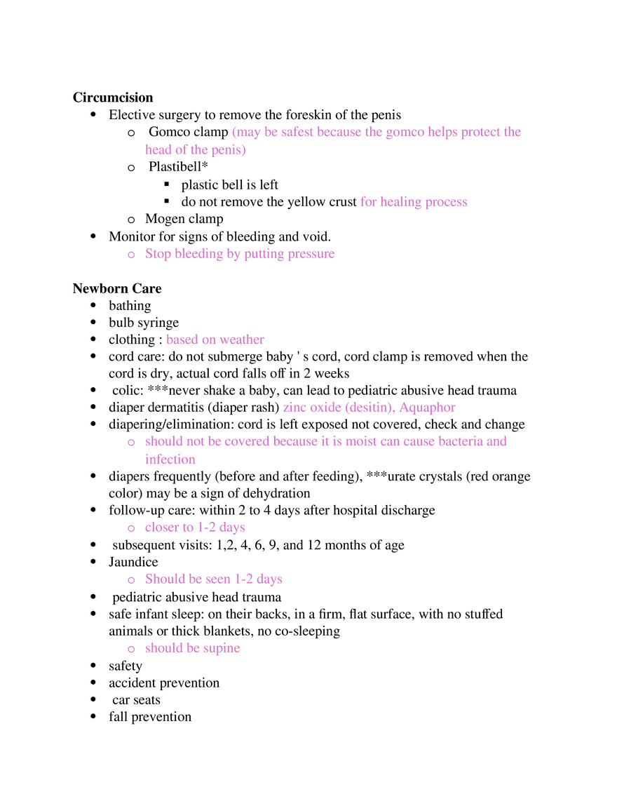 Postpartum Assessment and Immunization Guidelines Part 3 - Page 9