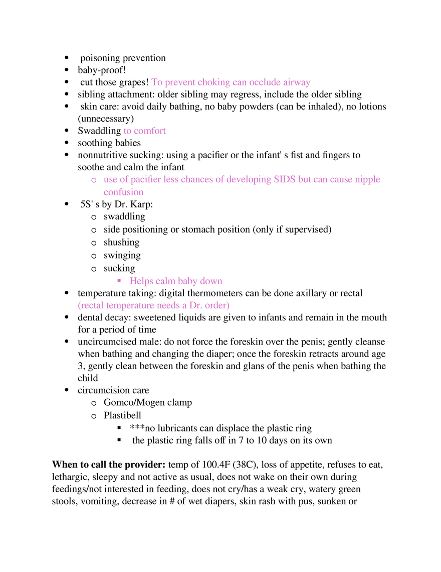 Postpartum Assessment and Immunization Guidelines Part 3 - Page 10