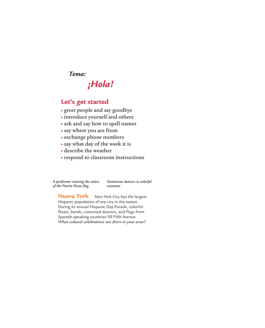 Learn How Various Spanish Speakers Greet Each Other - Page 1